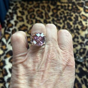 Elegant Pink Gemstone Ring